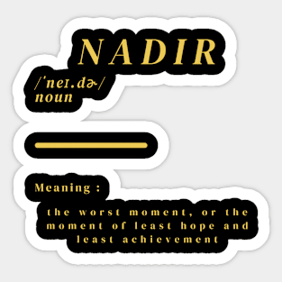 Word Nadir Sticker